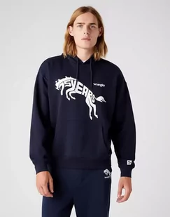 Wrangler 75Th Anni Męska Bluza Z Kapturem Logo Nadruk Hoodie Dark Sapphire W645Htb08-Xl - Bluzy męskie - miniaturka - grafika 1