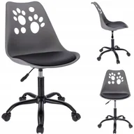 Fotele i krzesła biurowe - Krzesło biurowe na kółkach obrotowe dziecięce - miniaturka - grafika 1