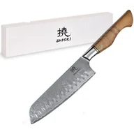 Noże kuchenne - Shiori 撓 Santoku by Jakub Suchta - uniwersalny, wielozadaniowy nóż szefa kuchni - miniaturka - grafika 1