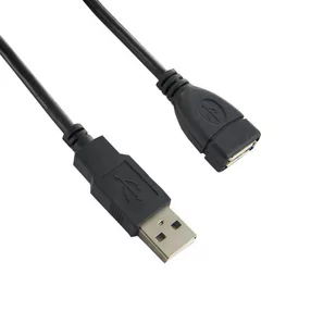 4World Kabel USB 2.0 A-A męskie - żeńskie5 m ferryt czarny 5356 - Kable USB - miniaturka - grafika 1