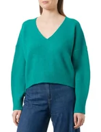 Swetry damskie - BOSS C_fakalu sweter damski z dzianiny, Open Green393, XL - miniaturka - grafika 1