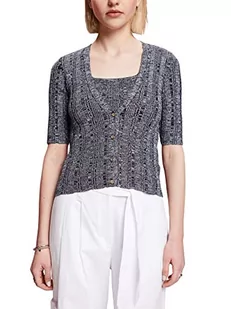ESPRIT Collection Damski 053EO1I302 kardigan, 402/NAVY 3, M, 402/Navy 3., M - Swetry damskie - miniaturka - grafika 1