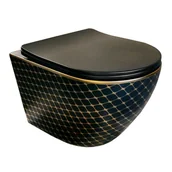 Miski WC - Miska WC wisząca Alice Black Night Domino 5900378334170 - miniaturka - grafika 1