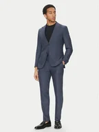 Garnitury - BOSS Garnitur C-Huge-Peak-252 50540764 Granatowy Slim Fit - miniaturka - grafika 1