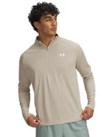 Koszulki męskie - KOSZULKA MĘSKA LONGSLEEVE UNDER ARMOUR Tech Textured 1/2 Zip MD - miniaturka - grafika 1