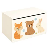 Zestawy mebli dla dzieci - Pudełko na zabawki - leśne zwierzątka - miniaturka - grafika 1