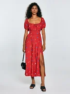 Sukienki - BIG STAR Sukienka w kolorze czerwonym - miniaturka - grafika 1