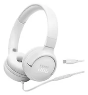 Słuchawki - JBL Tune 520C USB-C biały - miniaturka - grafika 1