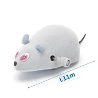 Zabawki dla kotów - Mysz Dla Kota Nakręcana Urocza I Interaktywna Zabawka Szara 7X5Cm - miniaturka - grafika 1