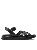 Sandały damskie - Geox Sandały D Xand 2S D35PAB 00043 C9999 Czarny - miniaturka - grafika 1