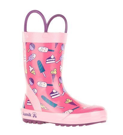 Kalosze Dziewczęce Kamik T'S Sweets Różowe Z Wzorem 20