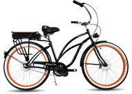 Rowery elektryczne - Rower Elektryczny Miejski Cruiser Pumpkin Spice 26 E-Bike Mat - miniaturka - grafika 1