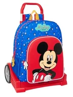 Plecaki szkolne i tornistry - Safta MICKEY MOUSE GOOD DAY plecak szkolny 180, ergonomiczny plecy, z wózkiem Evolution, idealny dla dzieci w różnym wieku, wygodny i wszechstronny, jakość i wytrzymałość, 33 x 14 x 42 cm, Niebieski, - miniaturka - grafika 1