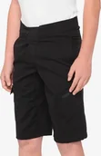 Spodenki rowerowe - 100% Szorty juniorskie 100% RIDECAMP Youth Shorts black roz. 28 EUR 42 NEW 2021 - miniaturka - grafika 1