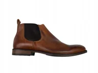 Półbuty męskie - Brązowe eleganckie półbuty męskie RODD&GUNN 43 - miniaturka - grafika 1