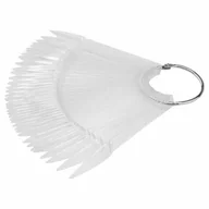 Akcesoria do paznokci - Wzornik Wachlarz Szpic Przezroczysty Clear 40 Tips - miniaturka - grafika 1
