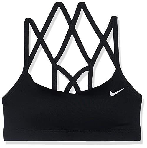 Nike damski ulubiony pasek z paskiem lekki biustonosz sportowy czarny/biały L