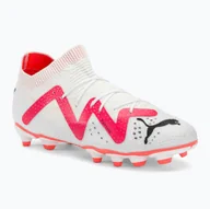 Piłka nożna - Buty piłkarskie dziecięce PUMA Future Pro FG/AG puma white/puma black/fire orchid - miniaturka - grafika 1