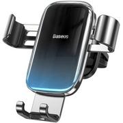 Uchwyty samochodowe do telefonów - Baseus Glaze Uchwyt samochodowy grawitacyjny do telefonu na kratkę nawiewu czarny SUYL-LG01 - miniaturka - grafika 1