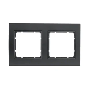 Berker Ramka potrójna podwójna B.3 - aluminium czarny/antracyt - Klawisze i ramki - miniaturka - grafika 1