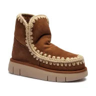 Śniegowce damskie - MOU Skórzane śniegowce Eskimo 18 z dodatkiem wełny - miniaturka - grafika 1