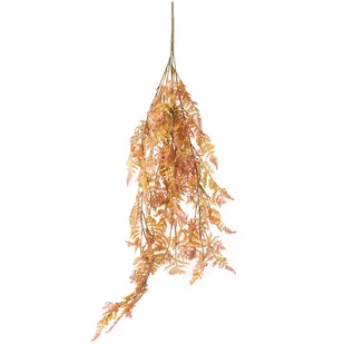 Paproć wisząca, pomarańczowy, 17 x 85 cm - Sztuczne kwiaty - miniaturka - grafika 1