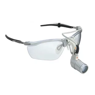 Heine Microlight 2 z Mpack mini Lampa czołowa z mPack mini na ramce s-frame - Urządzenia medyczne - miniaturka - grafika 1