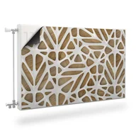 Dekoracje domu - MASKOWNICA Magnetyczna Kaloryfera Biała Abstrakcja Drewno 90cm x 60cm - miniaturka - grafika 1