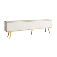 Szafki RTV - Szafka na nóżkach ORO RTV-175 Biały Gładki front - miniaturka - grafika 1