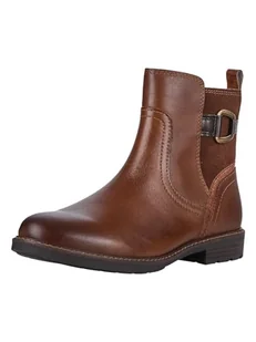 MARCO TOZZI Damskie botki Zip+Slip 2-25301-43, Cognac Comb, 42 EU - Botki damskie - miniaturka - grafika 1