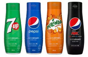 Syrop Sodastream Mirinda Pepsi Max 7UP Pepsi 4 Szt - Syropy i koncentraty owocowe - miniaturka - grafika 1