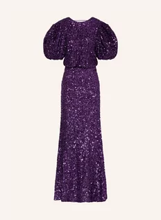 Sukienki - Rotate Birger Christensen Sukienka Koktajlowa Z Cekinami violett - grafika 1