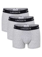 Majtki męskie - Lacoste Obcisłe bokserki pakowane po 3 szt. Mężczyźni Bawełna szary marmurkowy, S - miniaturka - grafika 1