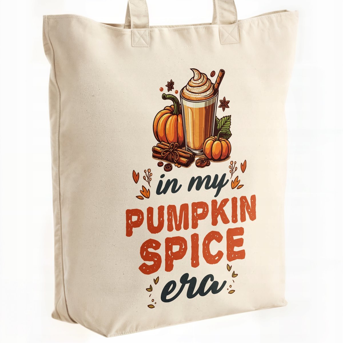 Torba bawełniana premium Jesień In My Pumpkin Spice Era Dynia