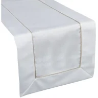 Obrusy i serwetki - Eurofirany B.B. CHOCZYŃSCY SPÓŁKA JAWNA Obrus 40 x 140 Madele Ozdobny Biały + Złoty 1218444 - miniaturka - grafika 1