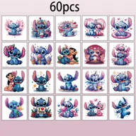 Wyposażenie studia tatuażu - TEMU 60 sztuk Disney Stitch tymczasowe naklejki z tatuażami - wysokiej jakości fałszywe tatuaże do codziennego dekorowania ciała i akcesoriów do - miniaturka - grafika 1