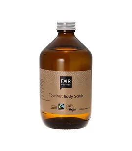 Peeling do ciała, KOKOS, z oliwą z oliwek, złuszcza i nawilża, certyfikowany FAIRTRADE, ZERO WASTE, 500ml, Fair Squared - Peelingi do ciała - miniaturka - grafika 1
