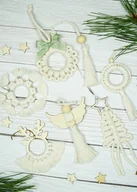 Ozdoby bożonarodzeniowe - Dekoracje na choinkę anioł renifer gwiazdka - miniaturka - grafika 1