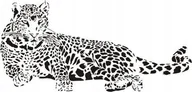 Naklejki na ścianę - Naklejka na ścianę gepard - Dzikie koty 19, 100x48 cm - miniaturka - grafika 1