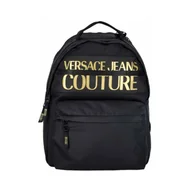 Plecaki - Zaino due scomparti con zip e logo uomo Versace Jeans Couture 73Ya4B90-Zs394 Nero/Oro Versace Jeans Couture - miniaturka - grafika 1
