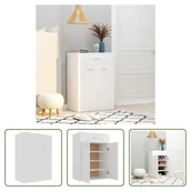 Szafki na buty - The Living Store Szafka na buty biała 60×35×84 cm Materiał drewnopochodny - miniaturka - grafika 1