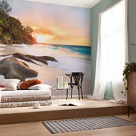 Fototapety - Fototapeta plaża zielonym,piaskowymIniebieskim - 400 x 250 cm - SANDERS & SANDERS - miniaturka - grafika 1