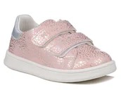 Buty dla dziewczynek - Buty dziecięce Wojtyłko 25383 sportowe różowe dziewczęce na rzepy -25 - miniaturka - grafika 1