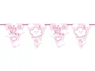 Baby shower i roczek - Baner na Baby Shower różowy - 600 cm - 1 szt. - miniaturka - grafika 1
