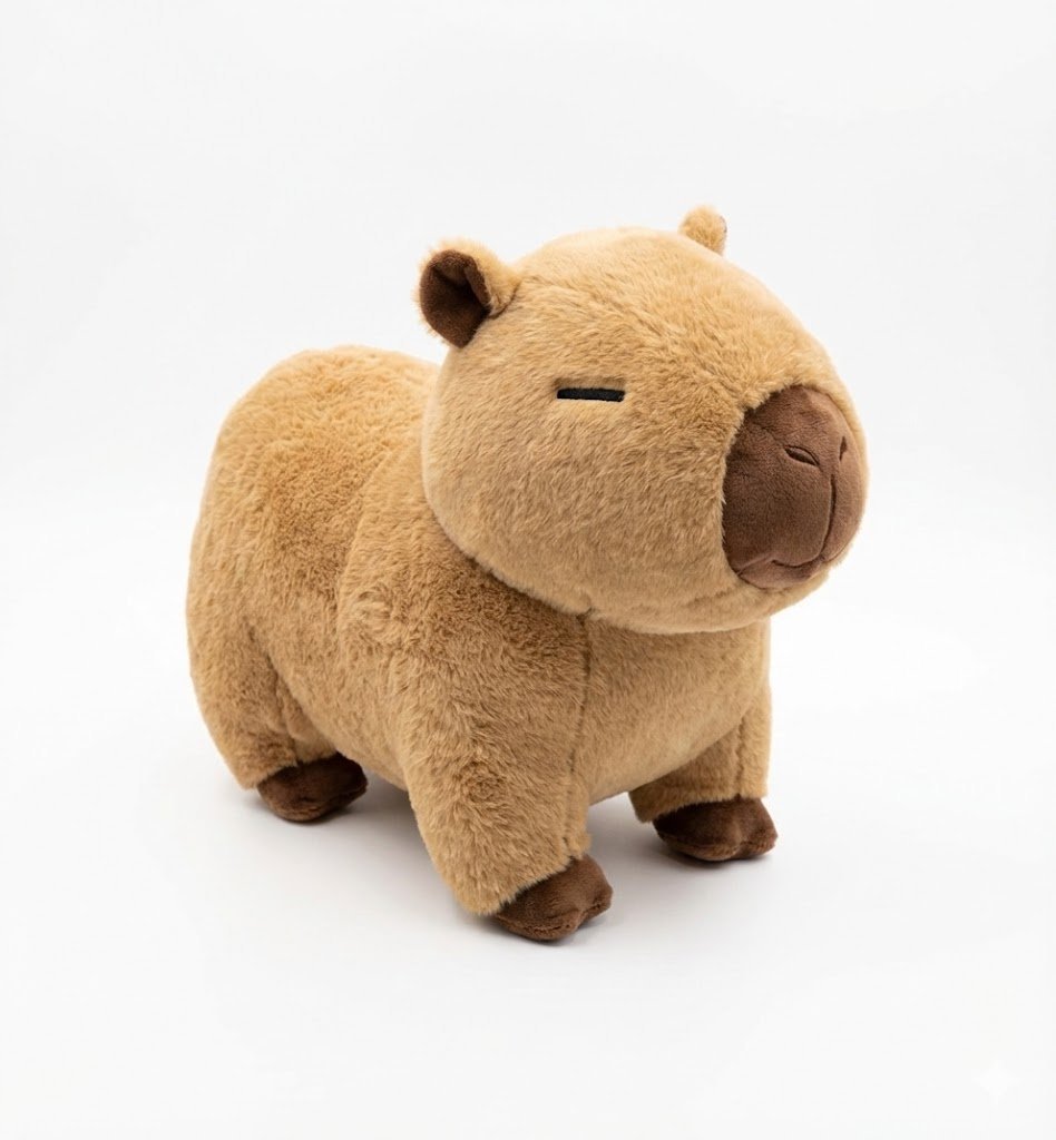 Pluszowa Kapibara 50 cm – Miękka Maskotka Przytulanka, Idealna na Prezent
