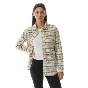 Damska kurtka koszulowa polarowa Columbia Benton Springs Fleece Shirt Jacket - multikolor - COLUMBIA - Kurtki i kamizelki sportowe damskie - miniaturka - grafika 1