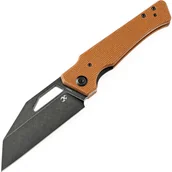 Scyzoryki - Kansept Egress Black Stonewashed CPM-S35VN Brown Micarta K1033A2 - miniaturka - grafika 1