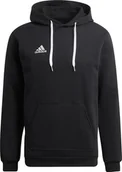Bluzy męskie - Adidas adidas Entrada 22 Sweat Hoodie H57512 Czarne M - miniaturka - grafika 1