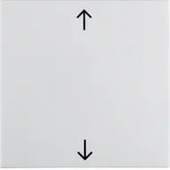 Inne akcesoria elektryczne - Berker S.1/Berker B.3/B.7 Berker Klawisz z nadrukiem symbolu "strzałki", biały, połysk - miniaturka - grafika 1