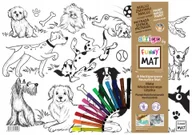 Przybory szkolne - PODKŁAD NA BIURKO 48x33mm STRIGO FUNNY MAT TRANSPARENTNY MOTYLKI - miniaturka - grafika 1